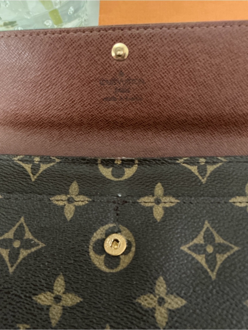 LOUIS VUITTON AUTHENTIC Monogram Clutch Wallet with Box, - Picture 6 of 10